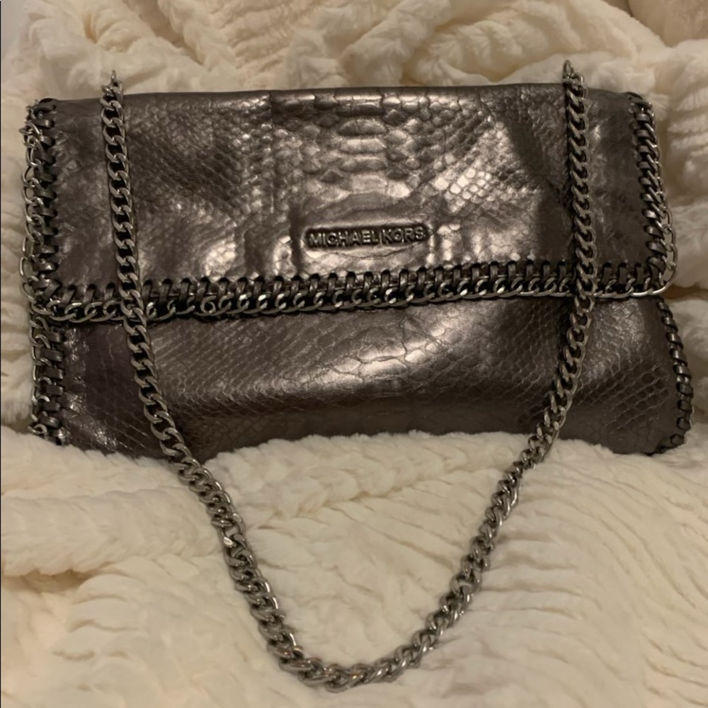 Michael Kors Gray python purse